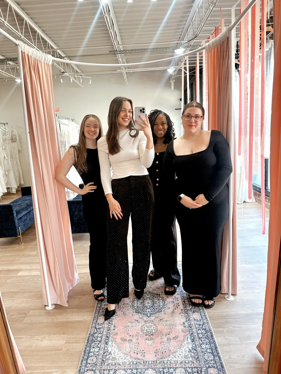 The Vow Ready team in the fitting room