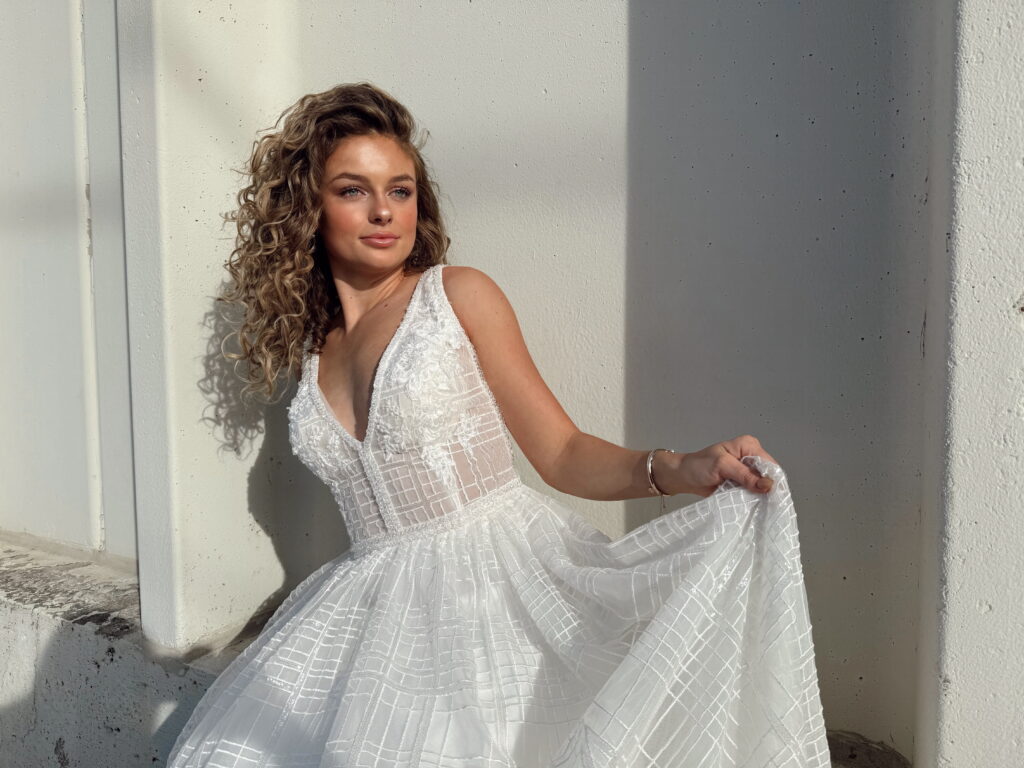 Vow Ready employee in bridal gown