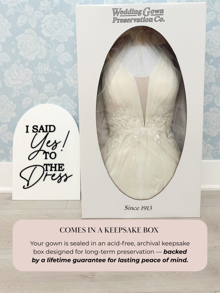 wedding dress preservation box